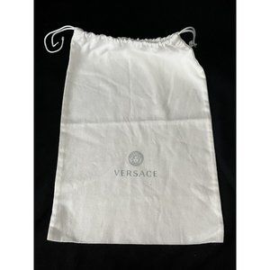 Versace Storage Drawstring Dust Bag Cotton White 16" x 11.5